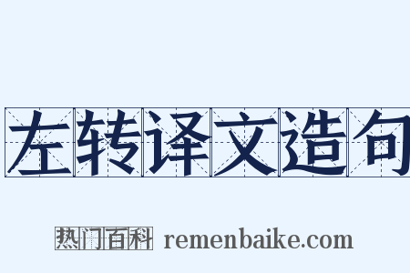 左转译文造句是什么意思的图片